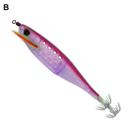 

12 см/10 г рыболовные приманки из АБС-пластика, износостойкие искусственные двухсекционные деревянные приманки для креветок для рыбалки B