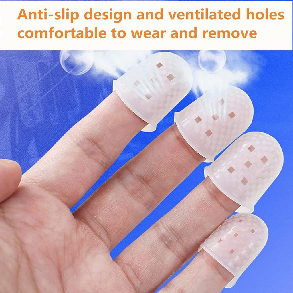 Silicone Guitar Fingertip Protectors with Guitar 30 Fingertip Protection Cover 20 Assorted Colorful Guitar 5 Sizes of Finger Guards for Ukulele