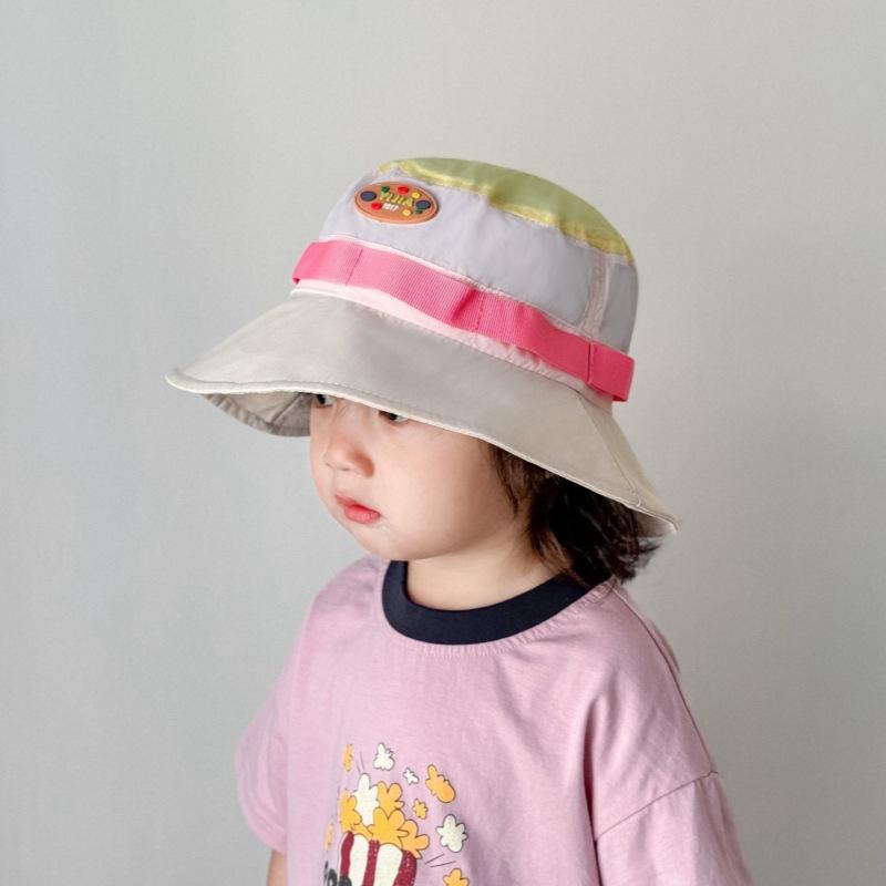 Children's Hat Korean Version of Summer Boys and Girls Fashionable Trendy Cool Quick-drying Fisherman Hat Sun Protection Sun Hat Outdoor Basin Hat