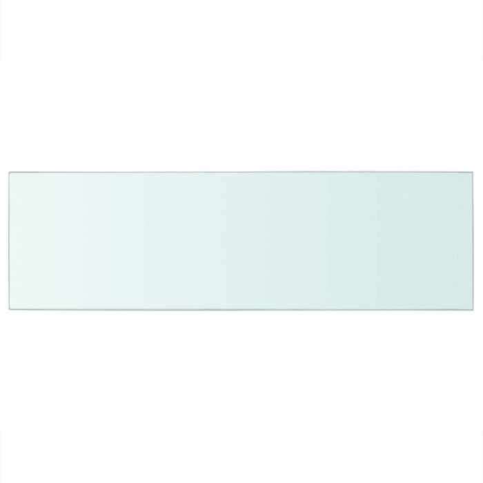 VidaXL Panneau pour étagère Verre transparent 80 x 25 cm
