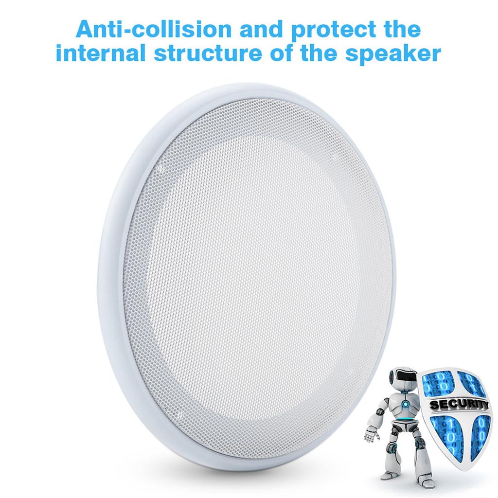 2PCS 6.5 8 Inch Speaker Grille Car Audio Speaker Cover Decorative Circle Metal Mesh