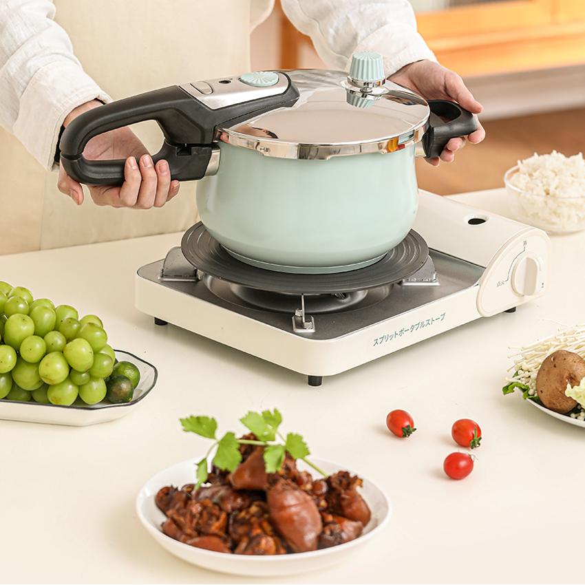 

High Quality Kitchen Cookware Pressure Cooker Painted Multi-purpose Stainless Steel Energy Saving Colorful Pressure Cooker синій