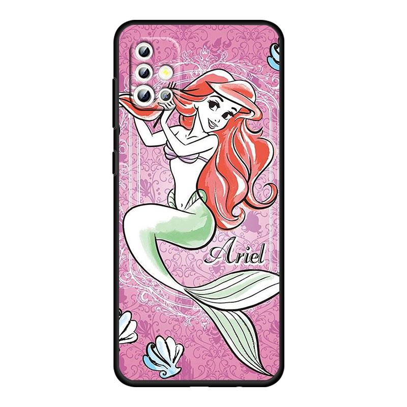 

Мультфильм принцесса для Samsung Galaxy A73 A54 A52S A72 A71 A52 A51 A22 A32 A21S 4G 5G силиконовый мягкий черный чехол для телефона Samsung A03S