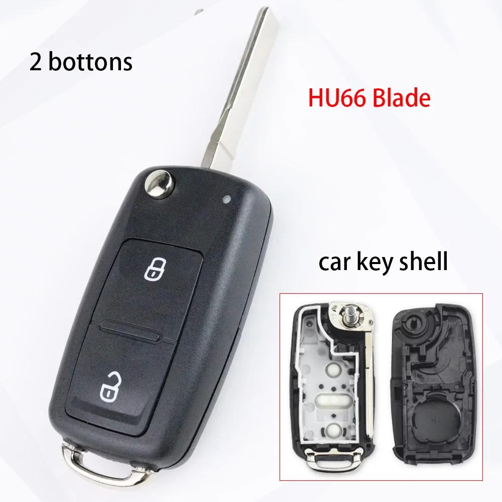 Car Key Fob Case Shell Housing for Vw B5 for Volkswagen Beetle/Caddy/Passat/Golf/Jetta/Polo/Scirocco/Tiguan/Touran/Skoda/Seat