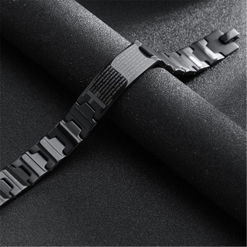 Stainless Steel Bible Scripture Cross Bangles Men Black Bracelets Fashion Jewelry Gift Accessories