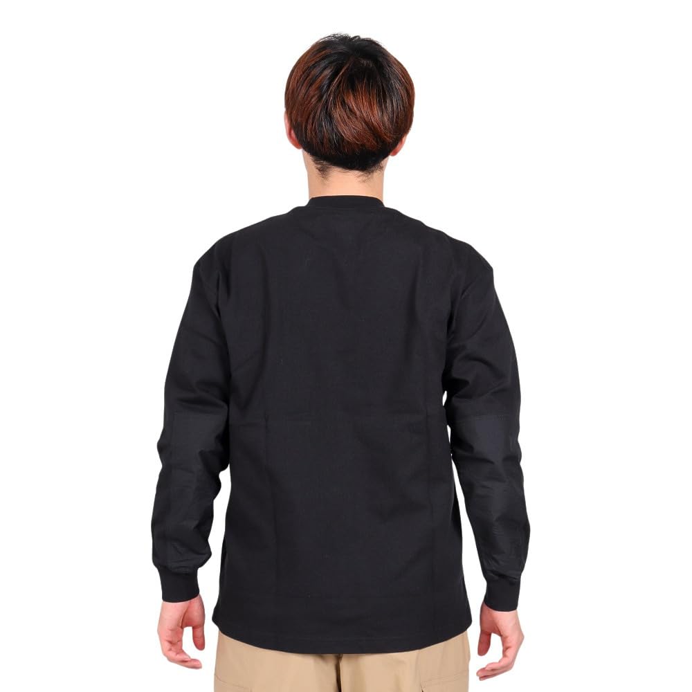 The North Face Long Sleeve Field Pocket Stain UV Size L Men's Tee, Resistant, Guard, Black,