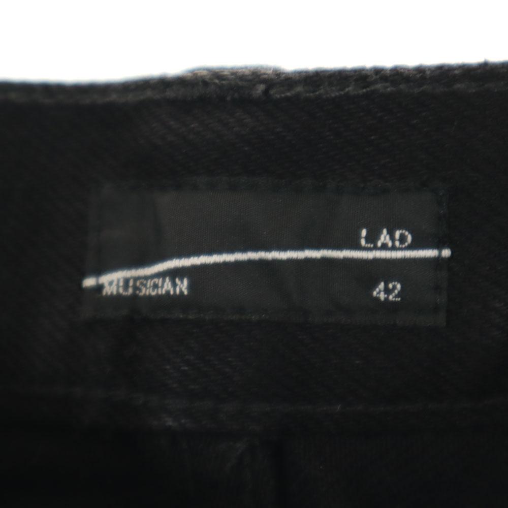 LAD MUSICIAN Tapered Denim Pants 42 Black Jeans Men's Used