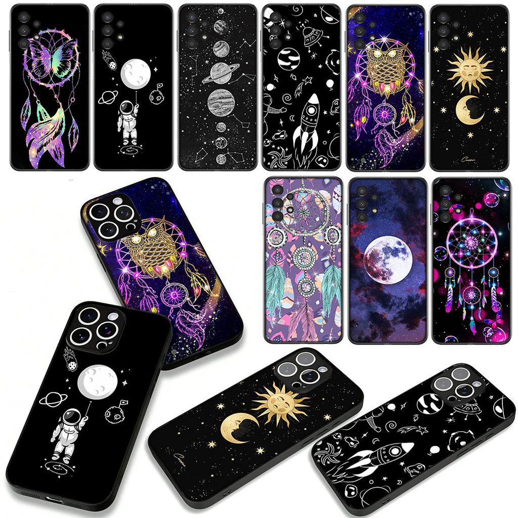 Moon Stars Dreamcatcher Dream Catcher Cover Phone Case for Apple iPhone 17 16 15 11 Pro XS Max XR 6 7 8 Plus + SE 2020 5 16E