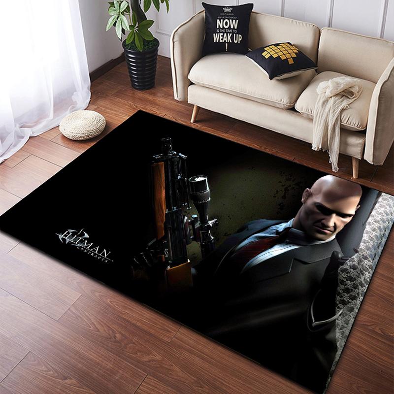 Games Hitman Carpet Kitchen MatEntrance Doormat Bedroom Floor Decoration Living Room Carpet Bathroom Anti-slip Rugs Bedroom