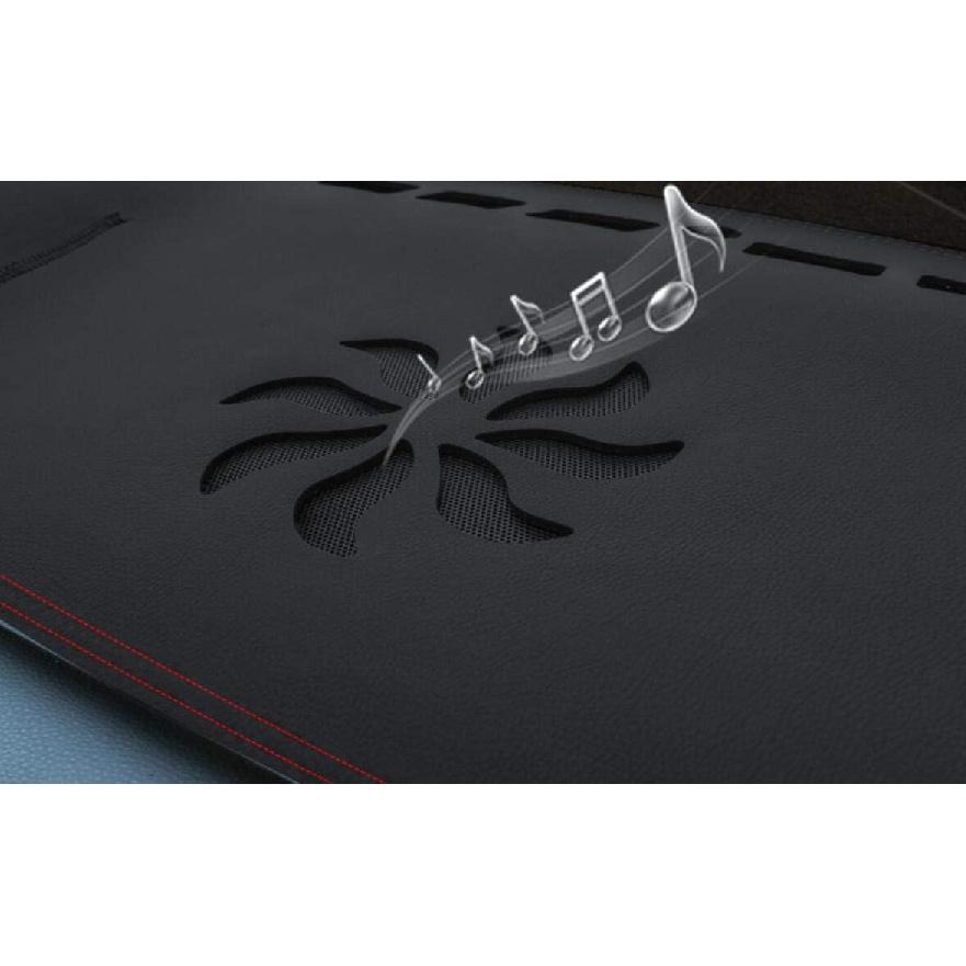 Black Leather Dash Mat Dashboard Cover Dashmat Interior Pad Compatible for Mazda 3 2019-2022 with Up HUD