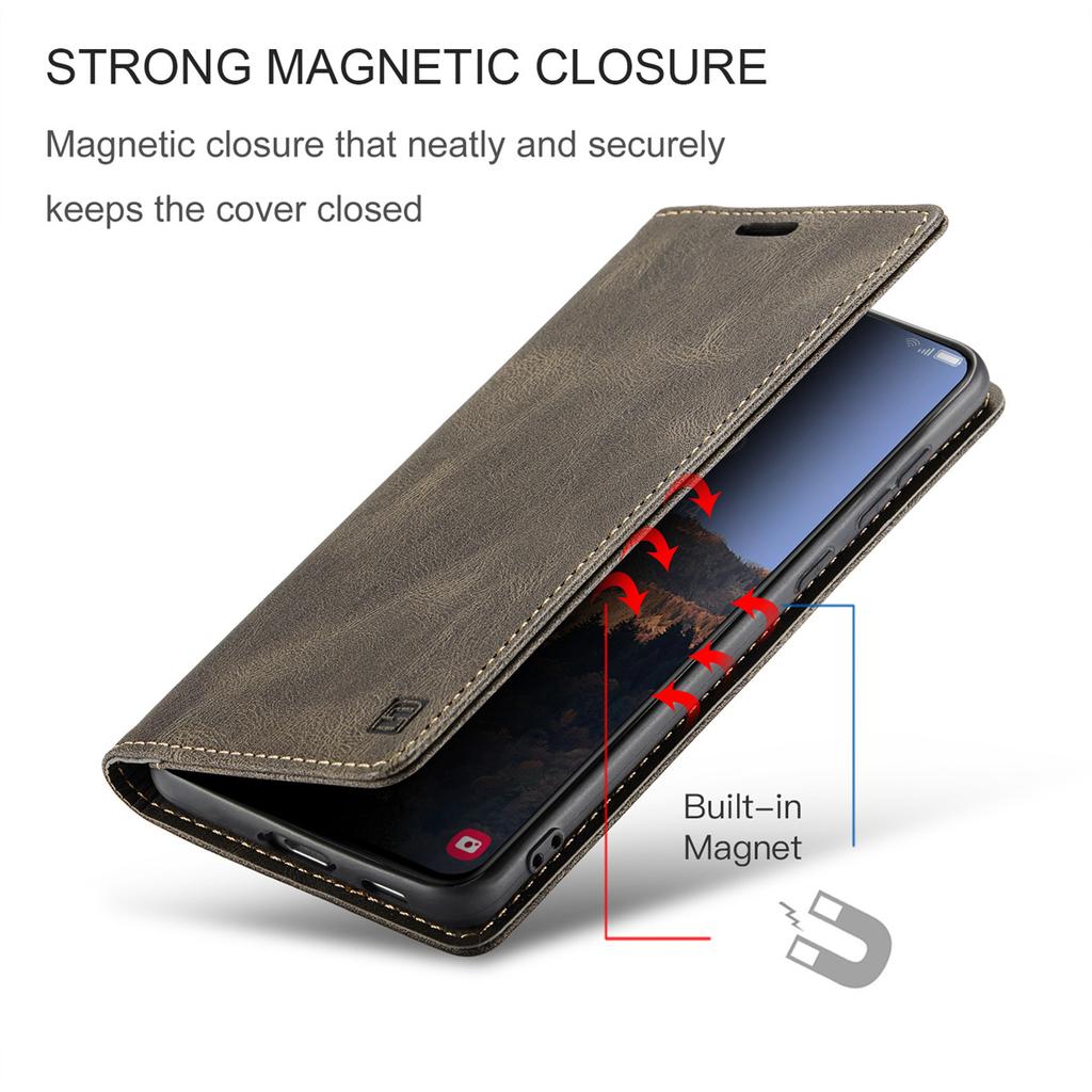 Premium Vintage Leather Wallet Case for Samsung Galaxy S24 FE - Flip Cover with Card Slots, Shockproof Retro Style (4 Colors)