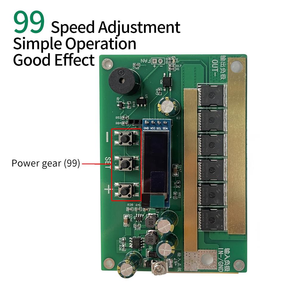 99 Gears 12V Spot Welding Machine Digital Display Mini Spot Welder Module PCB Circuit Board Welder Kit for 18650 Lithium Battery