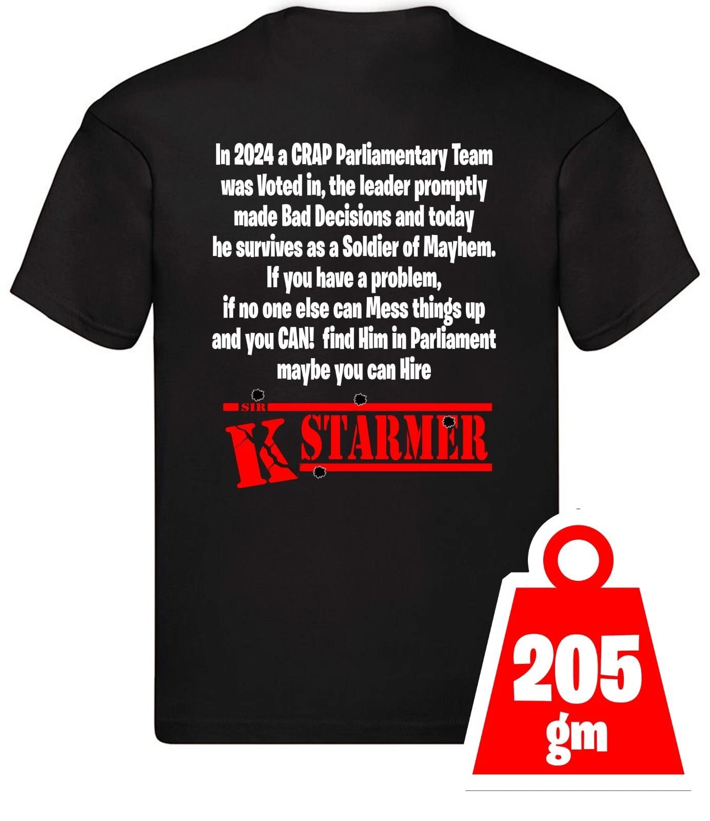 Kier Starmer Labour T Shirt Funny Humorous XL