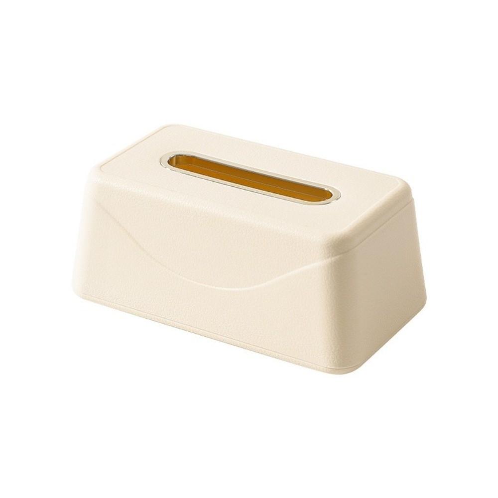 Large Capacity Tissue Box Holder Built-in Spring Facial Tissue Box Tissue Box Cover fo Homestay