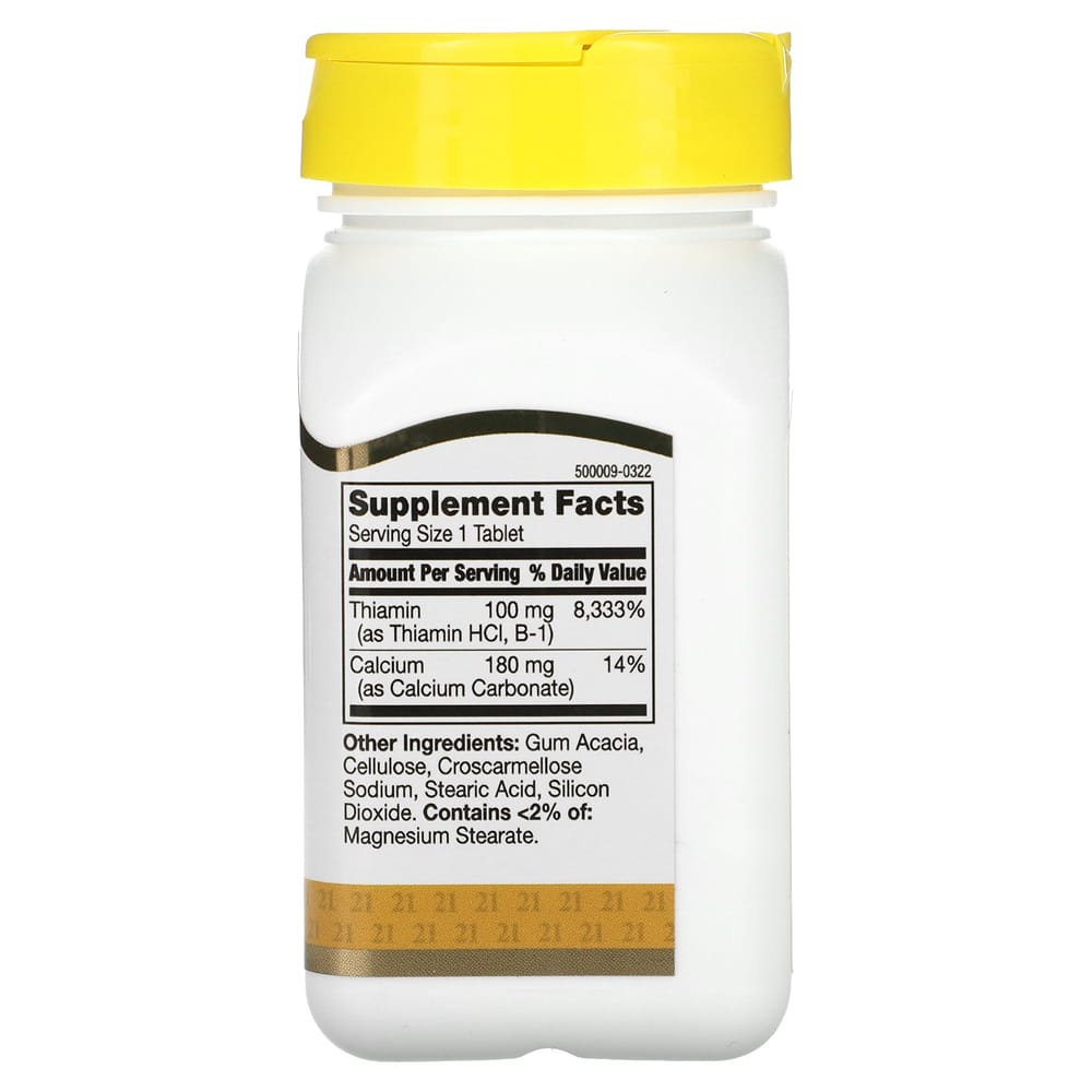 21st Century Sentry Vitamin B-1 Thiamine 100 Mg, 110 Tablets
