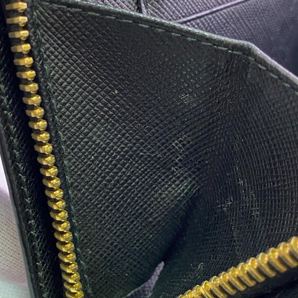 PRADA 1ZH048 Chain wallet leather Purse black leather Used