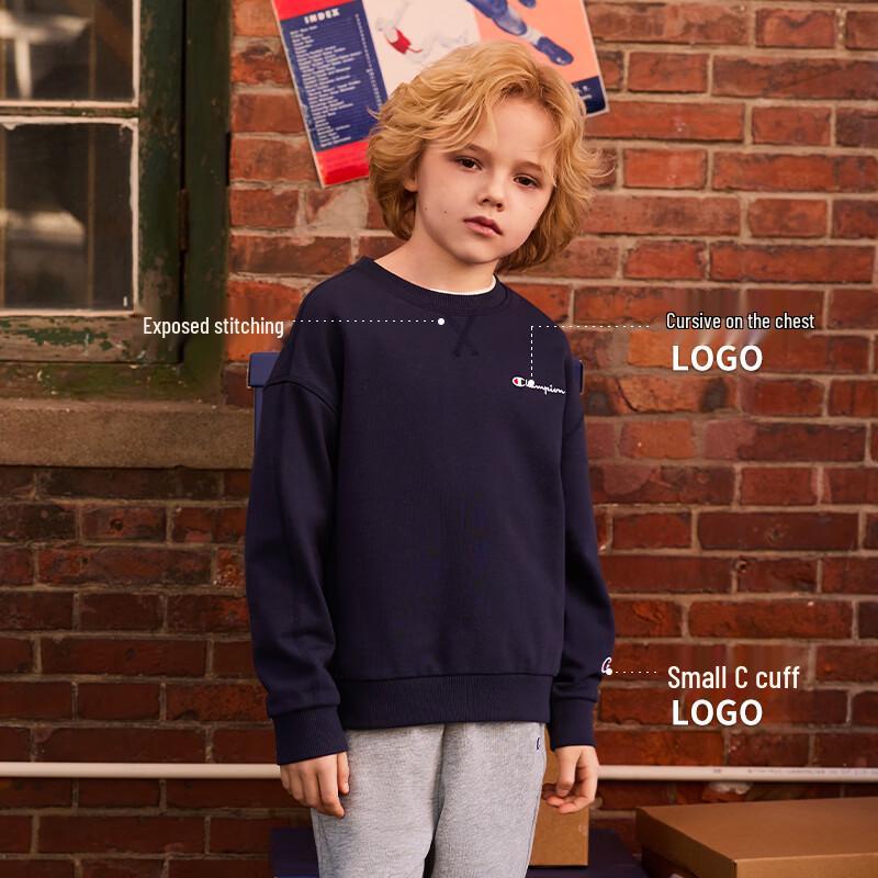 Champion Kids' Contrast Stitch Crewneck Sweatshirt