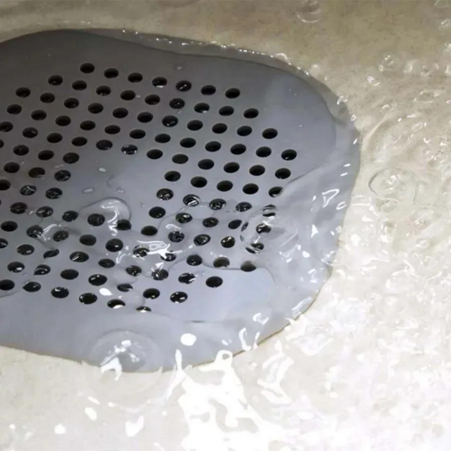 Anti Clogging Silicone Floor Drain Sink Strainer Drain Cover Shower Hair Catcher Filter Kitchen Bathroom Home Accessories