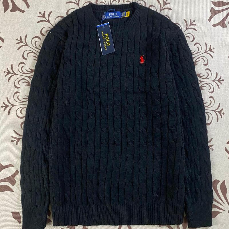 EastRogue Embroidered Round-neck Knitted Sweater, Warm for Autumn and Winter, Cable-knit Couple Pullover.