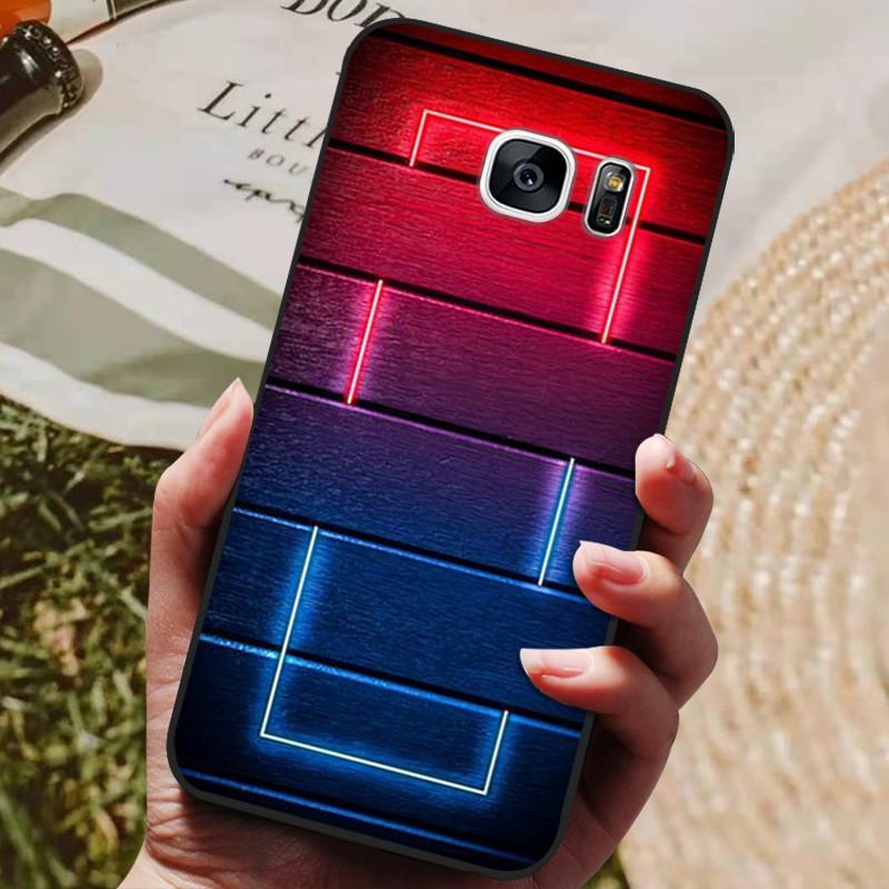 For Samsung Galaxy S7 Edge Silicone Case Cute Pattern Soft TPU Phone Cover For Samsung Galaxy S6 S7 S 7 Edge Back Cover Bumper