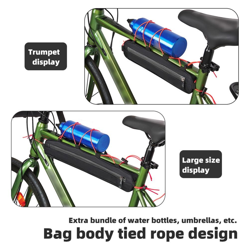 Große Fahrradrahmen Tasche Nylon Fahrrad Aufbewahrungstasche Langlebige Fahrrad Unterrohr Tasche für Tägliche Fahrten