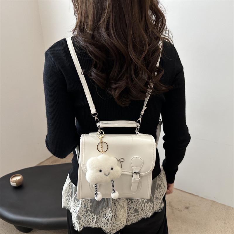 Stylish And Versatile 2024 Retro Korean College Dual Shoulder Bag For Everyday Use