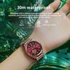Zegarek damski wodoszczelny, świecący, nowy, topowej marki, dla studentek, w stylu koreańskim, z kalendarzem i diamentami