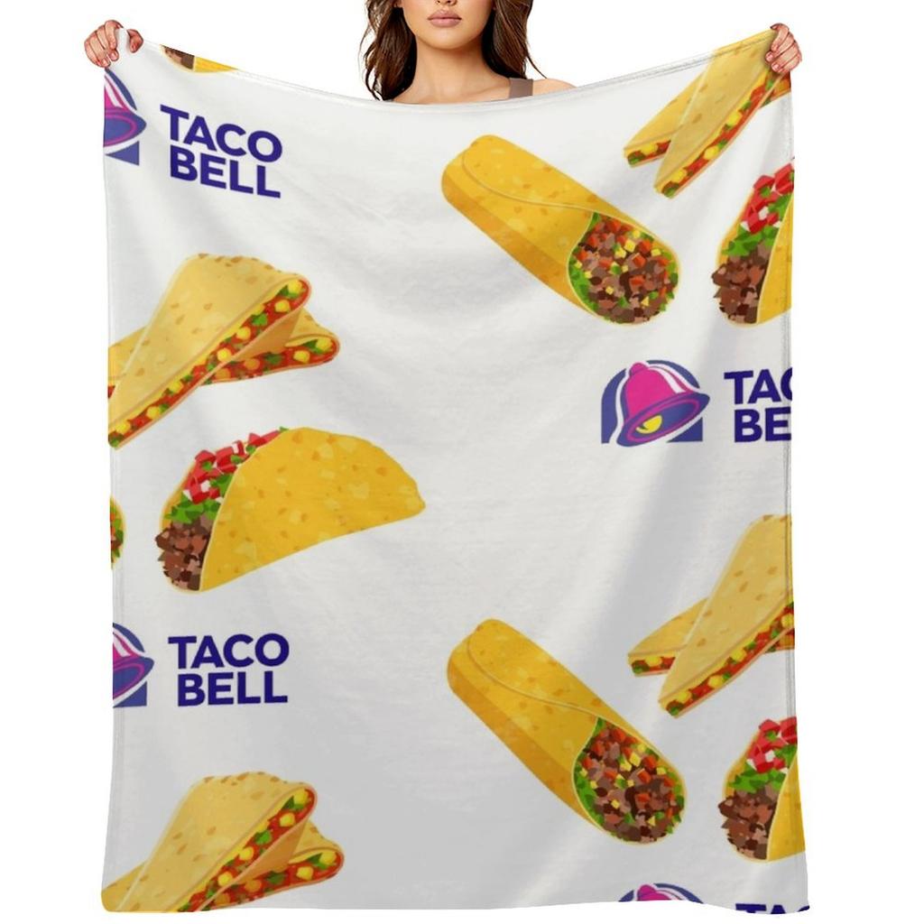 Taco Bell Taco Burrito Quesadilla Essential Throw Blanket Custom Sofa christmas gifts Blankets