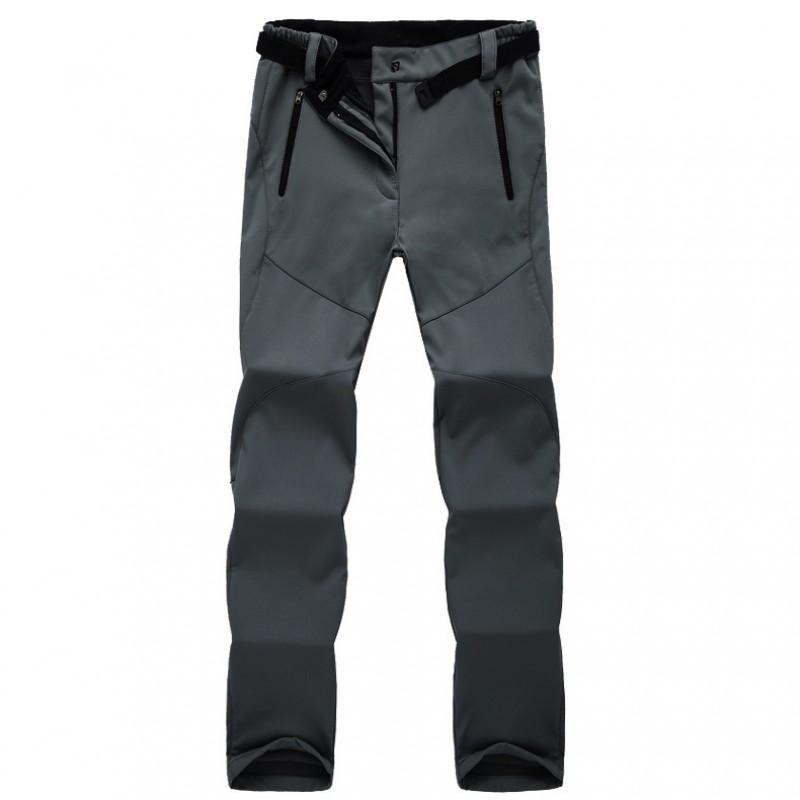 Womens Fleece Lined Softshell Pants Hiking Climbing Camping Outdoor Winter Wear Loose Fit Windproof Breathable