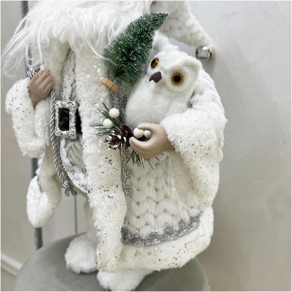 Christmas Claus White Santa Doll Doll Decoration 15802SA [Santa 46cm]