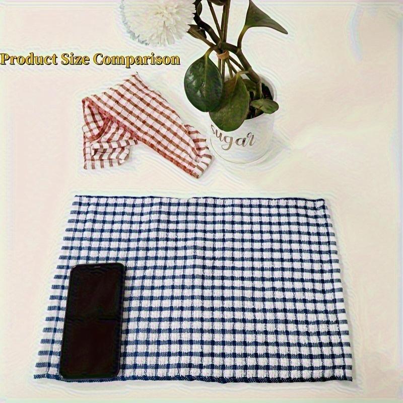 Dish Towel, Plaid Dish Towel, Absorbent Wipes, Kitchen Cleaning Cloth, Cleaning Tools, Reusable Dish Towel, Tea Towel