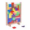JVILEX Wooden Puzzle Tetris Puzzle Wooden Toy 3D Puzzle Three-Dimensional Game (Plastic) [Parallel Import]