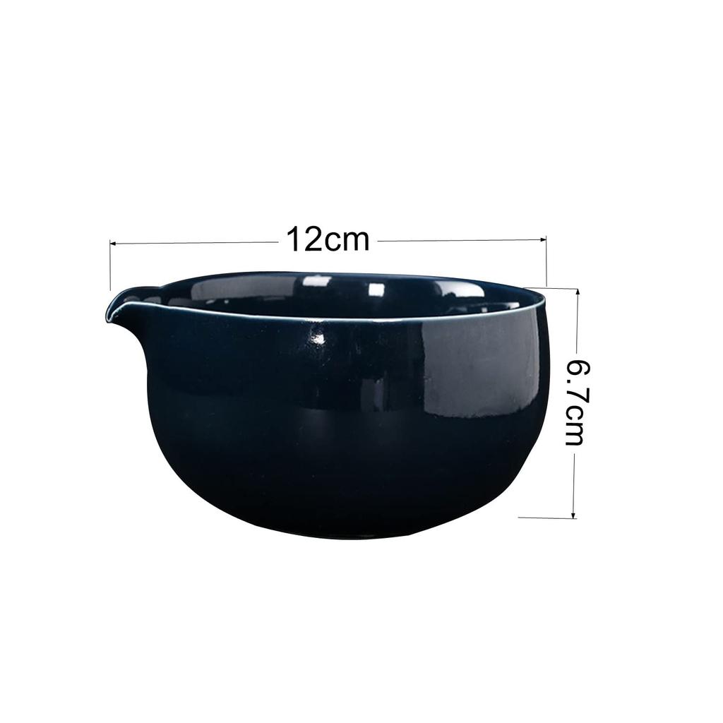 Matcha Depth 12cm X Height Matcha Bowl with Firing Tea Tea Tea 400ml Bowl Bowl, White, Approx. 6.7cm, Handle, Set, Bowl, Ceremony, Party, Practice,