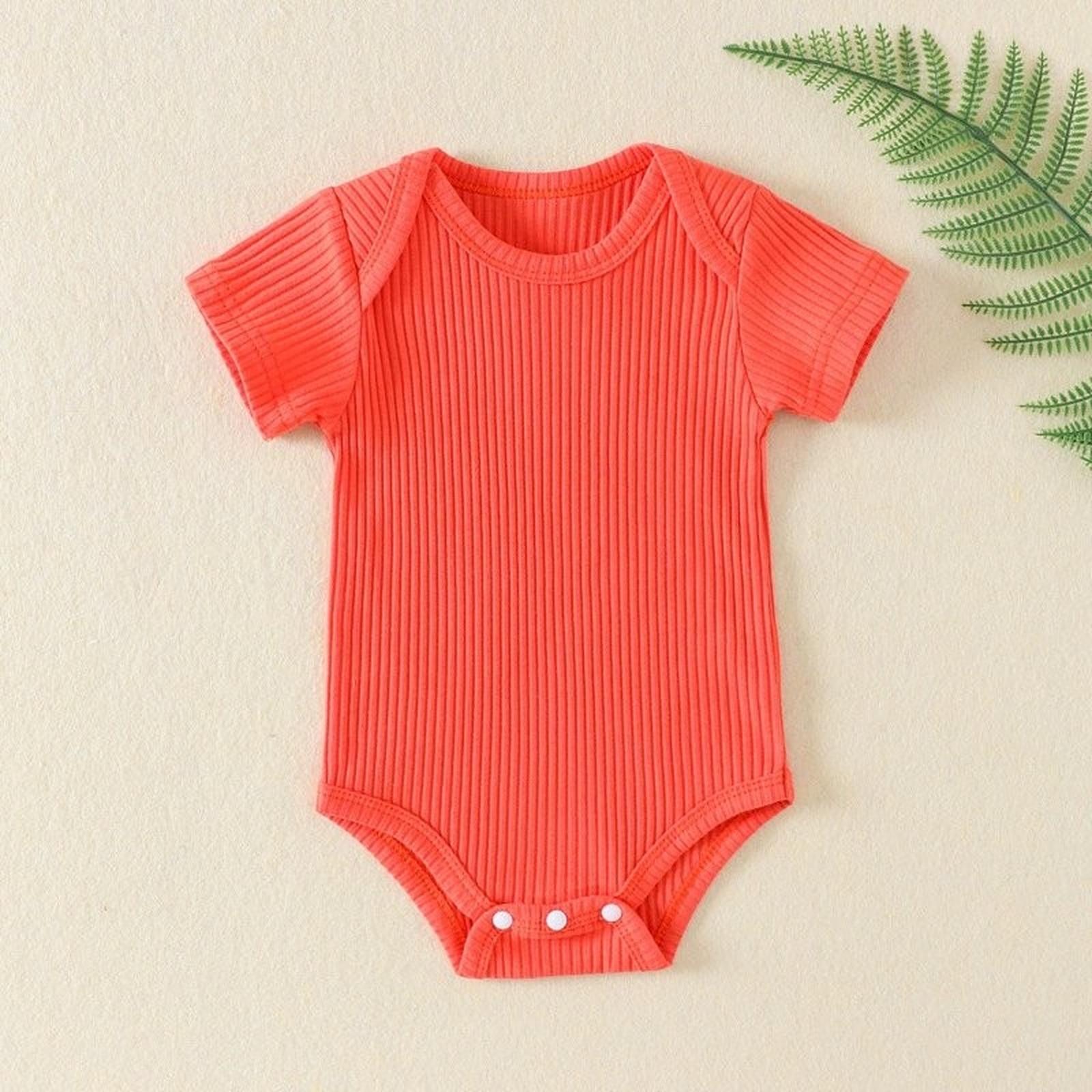 

Модный боди с воротничком для малышки 18M шафрановый