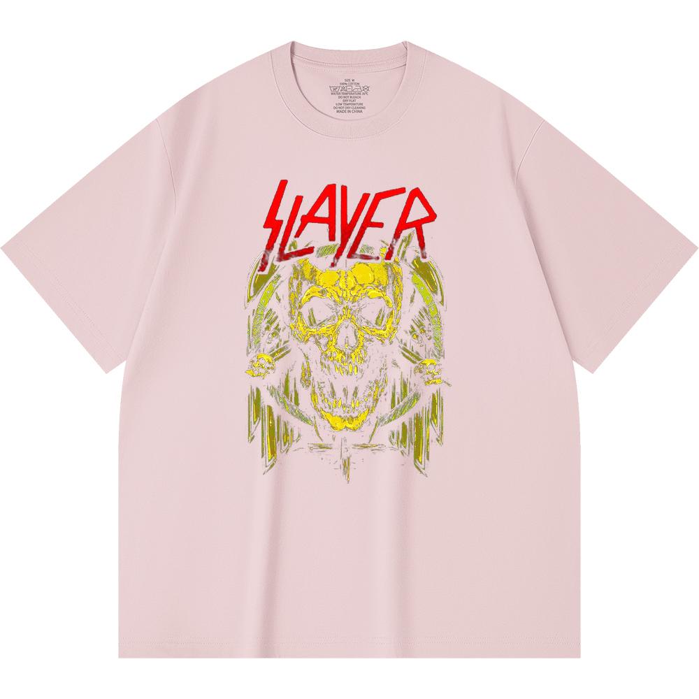 230 Gsm 100% Cotton Heavy Metal T-Shirt  Rock Band Popular Music Print Unisex Heavy Cotton T Shirt