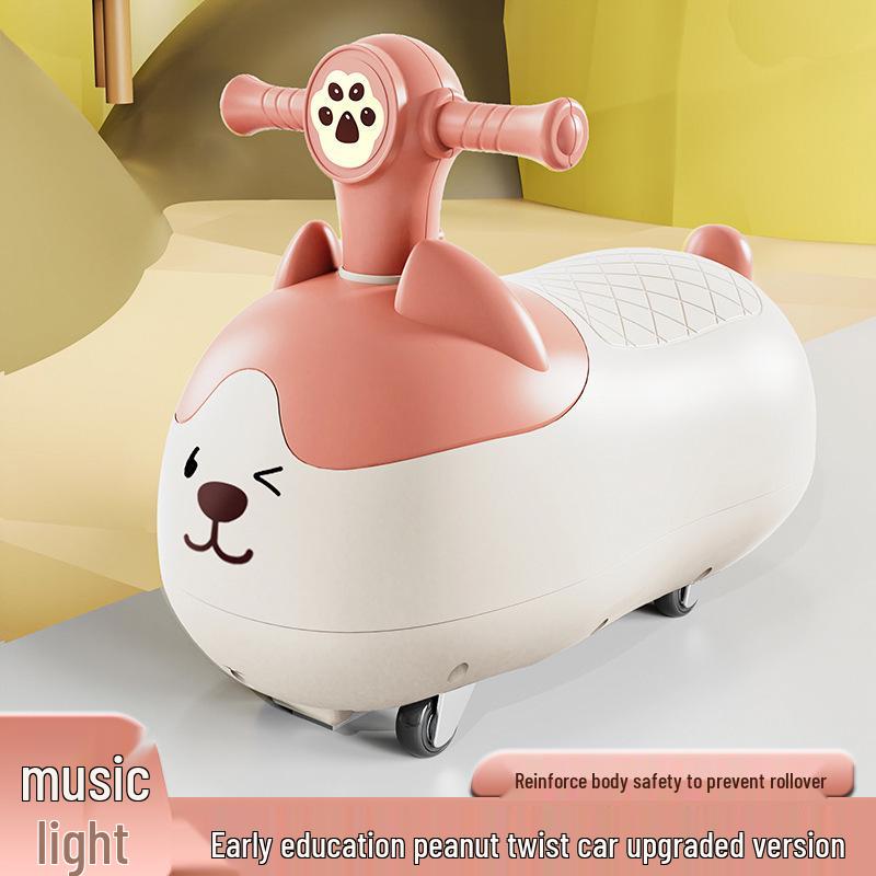 

Peanut Twist Car: Anti-Rollover Rocking Scooter for Toddlers Aged 1-3