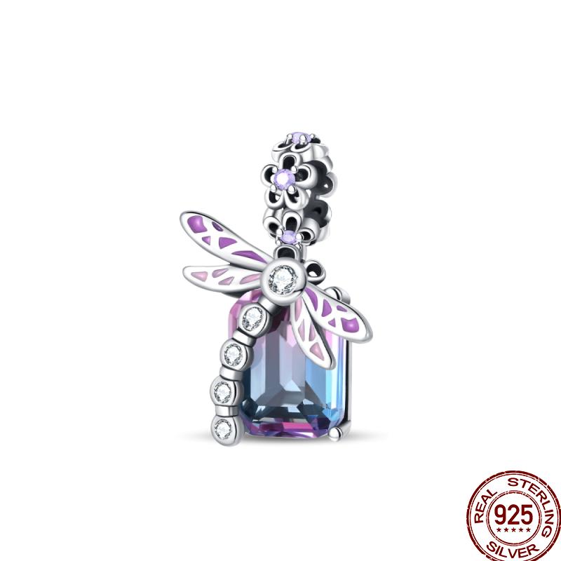 Copper Jewelry Pendant Early Spring Four Leaf Clover Flower Charm Fit Pan Beads Jewelry Birthday Diy Gift Fine Jewelry