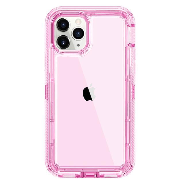 Military Level Heavy Duty Hard  3IN1 Transparent Shockproof  For iPhone 14 13 11 15 16 Pro Max MINI X XR XSMAX SE 6 7 8Plus Case