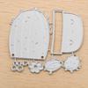 Cactus Die Cut, Scrapbooking Metal Cutting Dies, Cute Potted Cactus Die for Craft Paper Photo Album DIY Scrapbooking Embossing