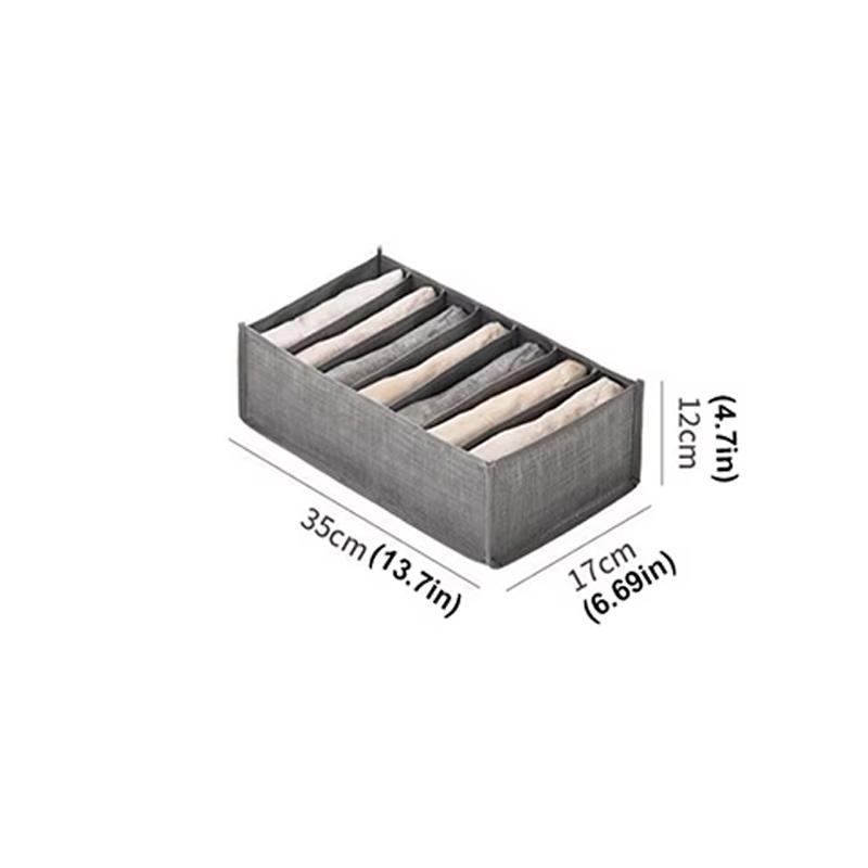 Non-Woven Fabric Compartmentalized Storage Box Foldable Large Capacity Washable A Multi-Functional Bedroom Clothing Storage Tool
