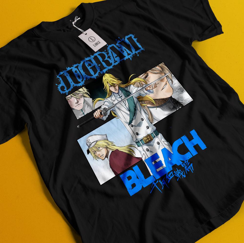 

Jugram Haschwalth Shirt Bleach Anime Tshirt Aizen T-Shirt Ichigo Bankai Yhwach XL