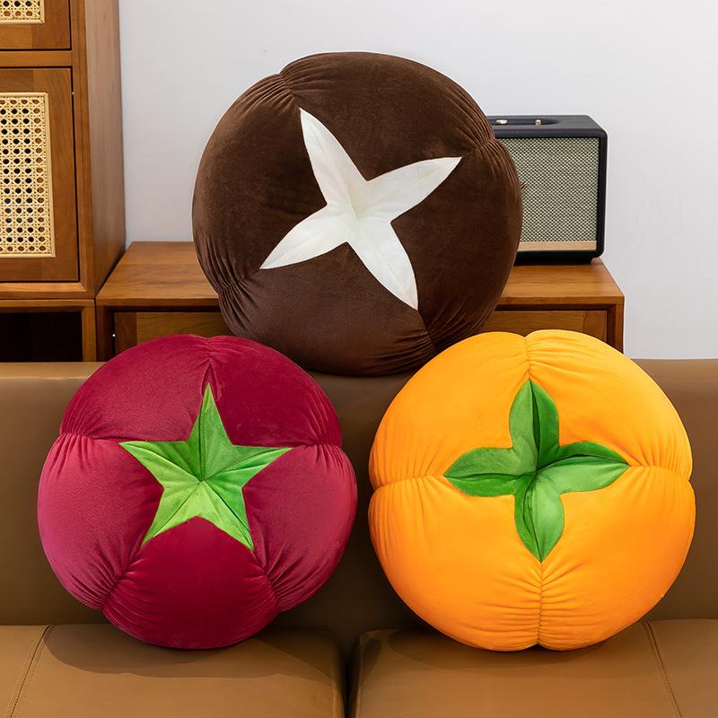 Tomato Pillow Plush Toy Pumpkin Cushion Living Room Sofa Cushion Home Decoration