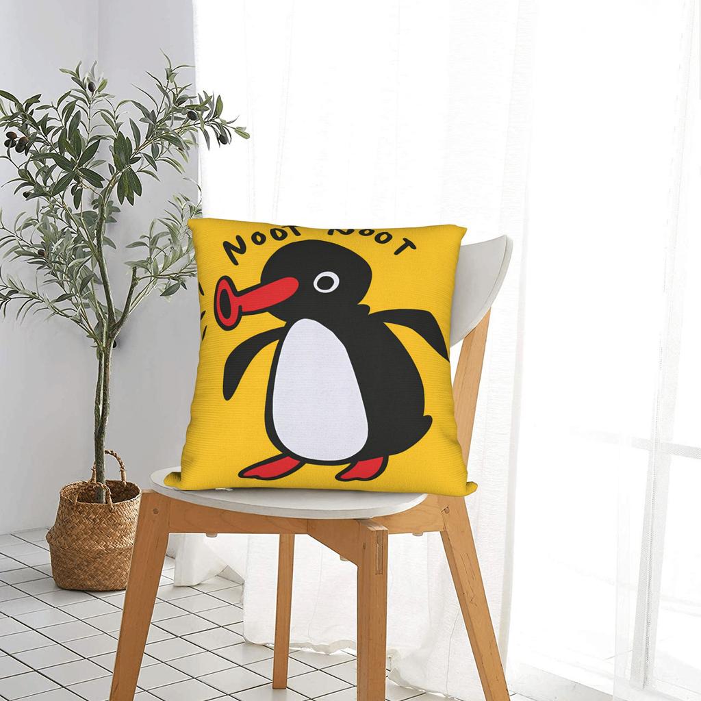 Pingus Pillow Case  Vintage Pillow Cover Square Pillowcases For Office Car Home Decor
