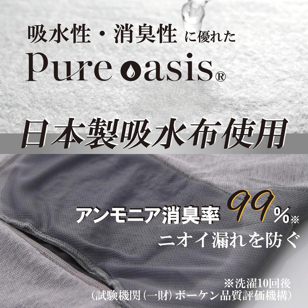 Incontinence Ammonia Mesh Boxer Briefs with Absorbent Absorbs 100cc Navy 3 Men's Briefs, Deodorizing, Pads, (Wine + + Gray, LL, Pieces)