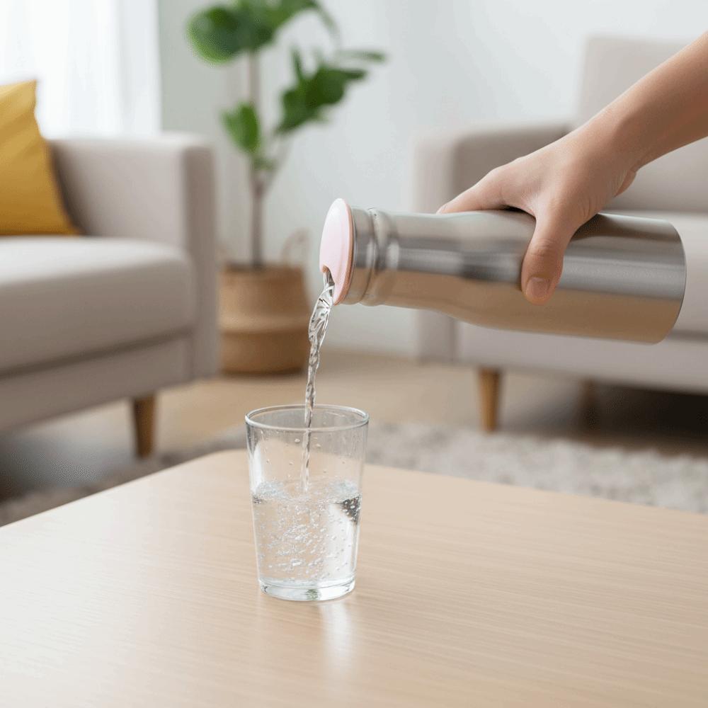 Large Capacity Stainless Steel Cold Kettle 1L Water Pitcher Teapot Cold Water Jug Parties