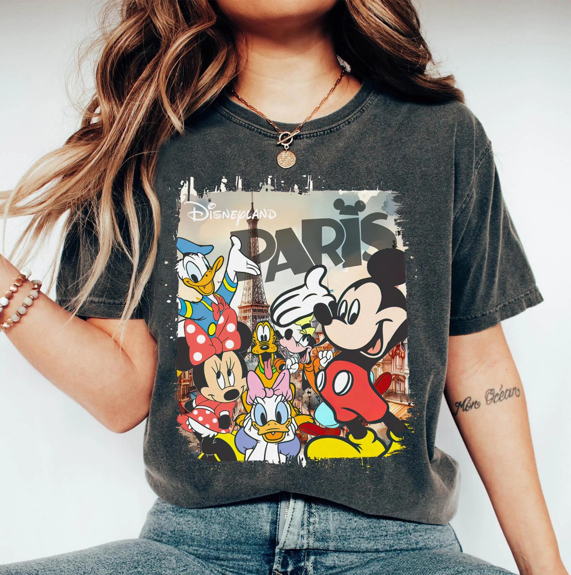 Vintage Mickey And Friends Shirt Retro  land Paris Tshirt Tower Mickey  land Tee Funny Magic Kingdom S