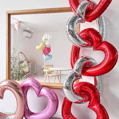 40-inch Large Hollow Love Balloon Birthday Party Shopping Mall Holiday Decoration Arrangement Photo Confession Surprise Arrangement