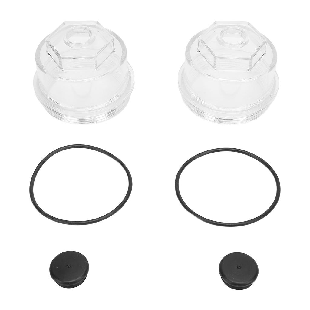2pcs 3 3 4 Inch Oil Bath Dust Caps 12011 1 Trailer Axle Oil Cap Kit for Rockwell Axles 9 16K 3.75in 8 Threads