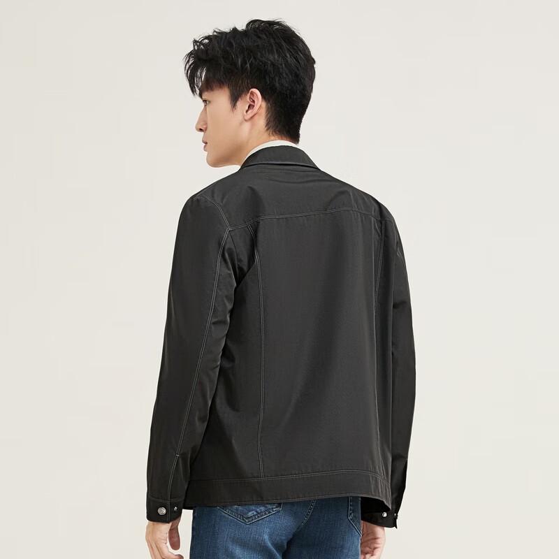 Septwolves Men's Jacquard Stand Collar Workwear Jacket