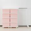 JEJ SEEDS Hanger Rack Chest & 4-Drawer Set, Pink, SIU-4-PI-H